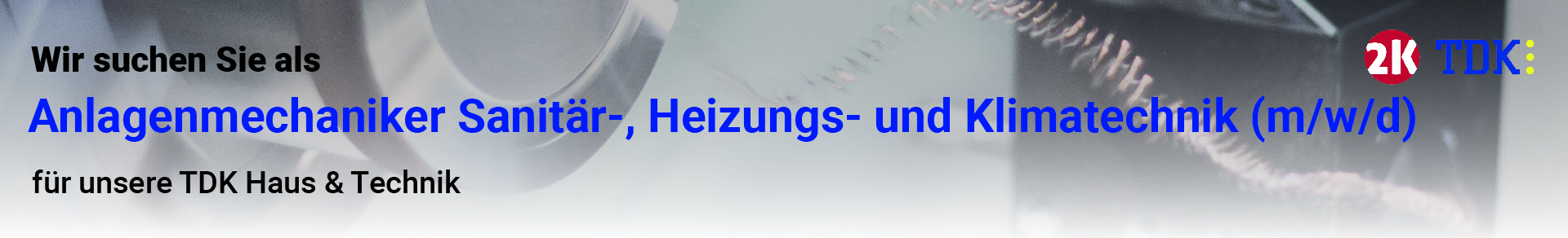 Anlagenmechaniker suchen wir für Neumünster